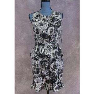 NEW Kate Young for Target Gray Rose Print Dress 6